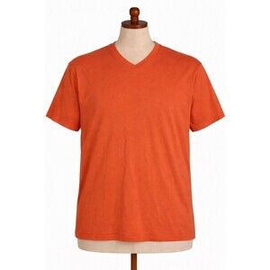 Bermuda Styles Men’s V-Neck T-Shirt XXL Orange Short Sleeve New w/ Tags